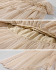 Rase le sol Cascading Tulle Asymmetrical Skirt