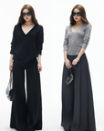 IAMXIAA High-Waisted Fluid Wide-Leg Trousers