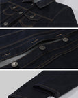 0122stepll Sculpted Denim Jacket & Low-Rise Straight-Leg Jeans Set