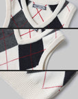 Rase le sol Wool-Blend Argyle Knitted Vest - PINKPARKS