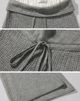 WARDEN EDGE Oversized Knit Hoodie and Wide-Leg Pants Set