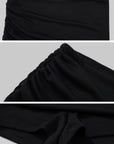 ROVENTE Draped Fitted Tank & Shorts Set - PINKPARKS