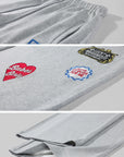 WARDEN EDGE Graphic Patch Wide-Leg Sweatpants