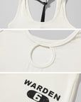 WARDEN EDGE Asymmetric Tank Top with Back Strap