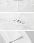 WARDEN EDGE Off-Shoulder Cropped Long Sleeve T-Shirt