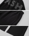 IAMXIAA Rhinestone Logo Wide-Leg Sweatpants