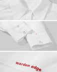 WARDEN EDGE Deconstructed Cut Long Sleeve Shirt - PINKPARKS