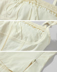 DreamyNerd Ruffle Strap Lace-Trimmed Corset Top - PINKPARKS