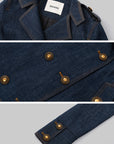 IAMXIAA Double-Breasted Denim Tailored Jacket