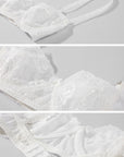 ROVENTE Lace Layered Tank Bra Draped Mini Skirt Set
