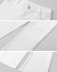 IAMXIAA Pantalon évasé à empiècements