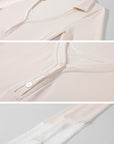 Rase le sol Lace-Trim Henley Fitted Long-Sleeve T-Shirt
