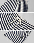 WARDEN EDGE Ensemble à capuche courte rayée et pantalon large