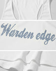 WARDEN EDGE Ribbed Cotton Slim Racer Tank Top - PINKPARKS