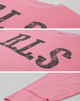Rase le sol Distressed Logo Long Sleeve T-Shirt