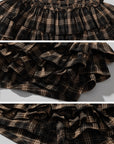WARDEN EDGE Layered Mini Skirt with Drawstring Detail