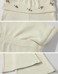 DreamyNerd Rosette Flared Knit Pants - PINKPARKS