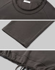 IAMXIAA Sweat-shirt oversize à épaules dénudées et cordon de serrage
