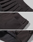 Rase le sol Mini-jupe-short plissée déstructurée