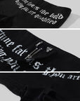 Rase le sol Gothic Script Embroidered Low-Rise Mini Shorts