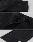 WARDEN EDGE Shadow Fade Distressed Baggy Wide-Leg Jeans