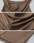 DreamyNerd Off-Shoulder Draped Knit Top - PINKPARKS