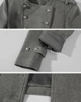 WARDEN EDGE Cropped Double-Breasted Military Jacket