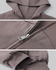 WARDEN EDGE Zipped Hooded Sweatshirt Jacket