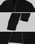 Hydrae Ensemble veste zippée ornée de strass & pantalon large
