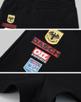 WARDEN EDGE Embroidered Patch Detail Shorts - PINKPARKS