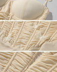 DreamyNerd Butterfly Appliqué Mesh Corset Maxi Dress - PINKPARKS