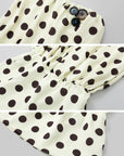 IAMXIAA Polka Dot Strapless Mini Dress