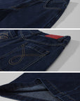 Rase le sol Pantalon en denim à jambe large sculptée
