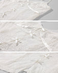 Rase le sol Ensemble Caraco en Dentelle Transparente & Bloomer Bouffant