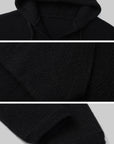 WARDEN EDGE Oversized Hooded Knit Sweater - PINKPARKS