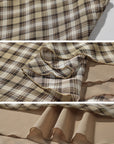 ROVENTE Plaid Sheer Cami Top and Flowy Midi Skirt Matching Set - PINKPARKS