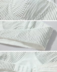 ROVENTE Striped Cotton Three-Piece Lounge Set - PINKPARKS
