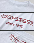 WARDEN EDGE Crewneck Sweatshirt + Shorts + Wide-Leg Pants Set - PINKPARKS