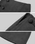 IAMXIAA Toggle Detail Low-Rise Mini Skirt