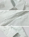 ROVENTE Striped Cotton Three-Piece Lounge Set - PINKPARKS