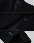 WARDEN EDGE Oversized Wool Coat - Classic Longline Silhouette - PINKPARKS