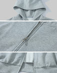 WARDEN EDGE Grey-Blue Hoodie Sweatpants Set