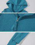 Rase le sol Hooded Zip Knit Cardigan