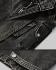 WARDEN EDGE Multi-Pocket High-Rise Cargo Jeans - PINKPARKS
