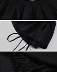 WARDEN EDGE Black Pleated Mini Skirt - PINKPARKS