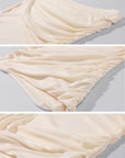 Rase le sol Draped Tube Top & Layered Tulle Skirt Set