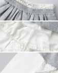 WARDEN EDGE Grey Contrast-Layered Lounge Set - PINKPARKS
