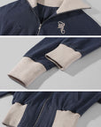 Rase le sol Sculpted High-Neck Corset Denim Jacket