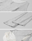 WARDEN EDGE Offset Layered Wool Long-Sleeve Top