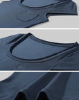 Hydrae スクープネックポケットフィットTシャツ